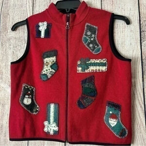 Woolrich Women’s Christmas Sweater Vest size Medium